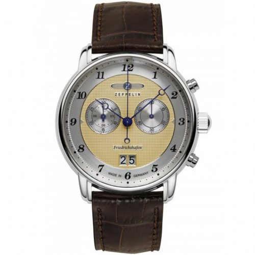 Zeppelin 8584-5 Mens Watch Friedrichshafen Chronograph 40mm 5ATM 