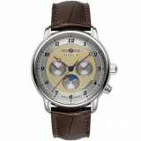 Zeppelin 8536-5 Mens Watch Friedrichshafen Moon Phase 40mm 5ATM 