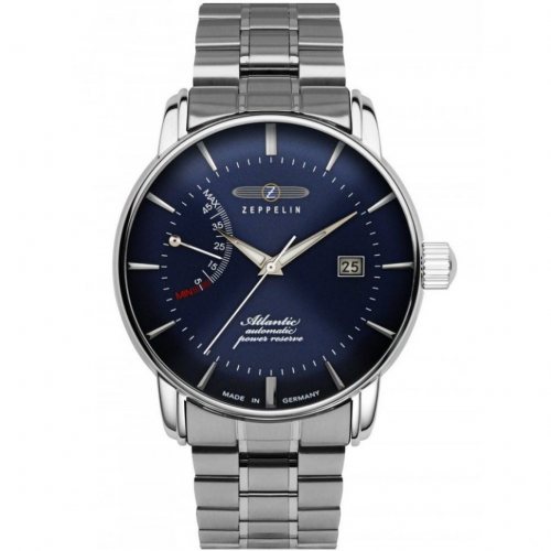 Zeppelin 8462MB-3 Mens Watch Atlantic Power Reserve Automatic 43mm 5ATM 