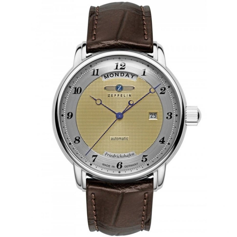 Zeppelin 8562-5 Mens Watch Friedrichshafen Automatic 40mm 5ATM 