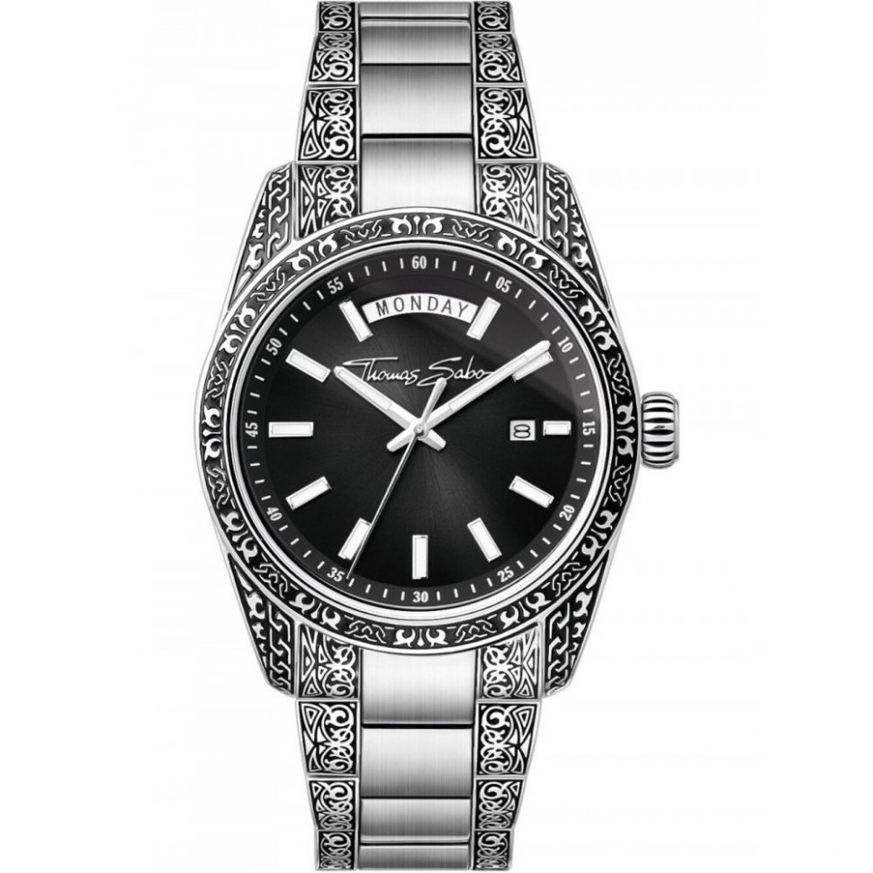 Thomas Sabo WA0438-201-203 Mens Watch Rebel At Heart Revive 40mm 5ATM 
