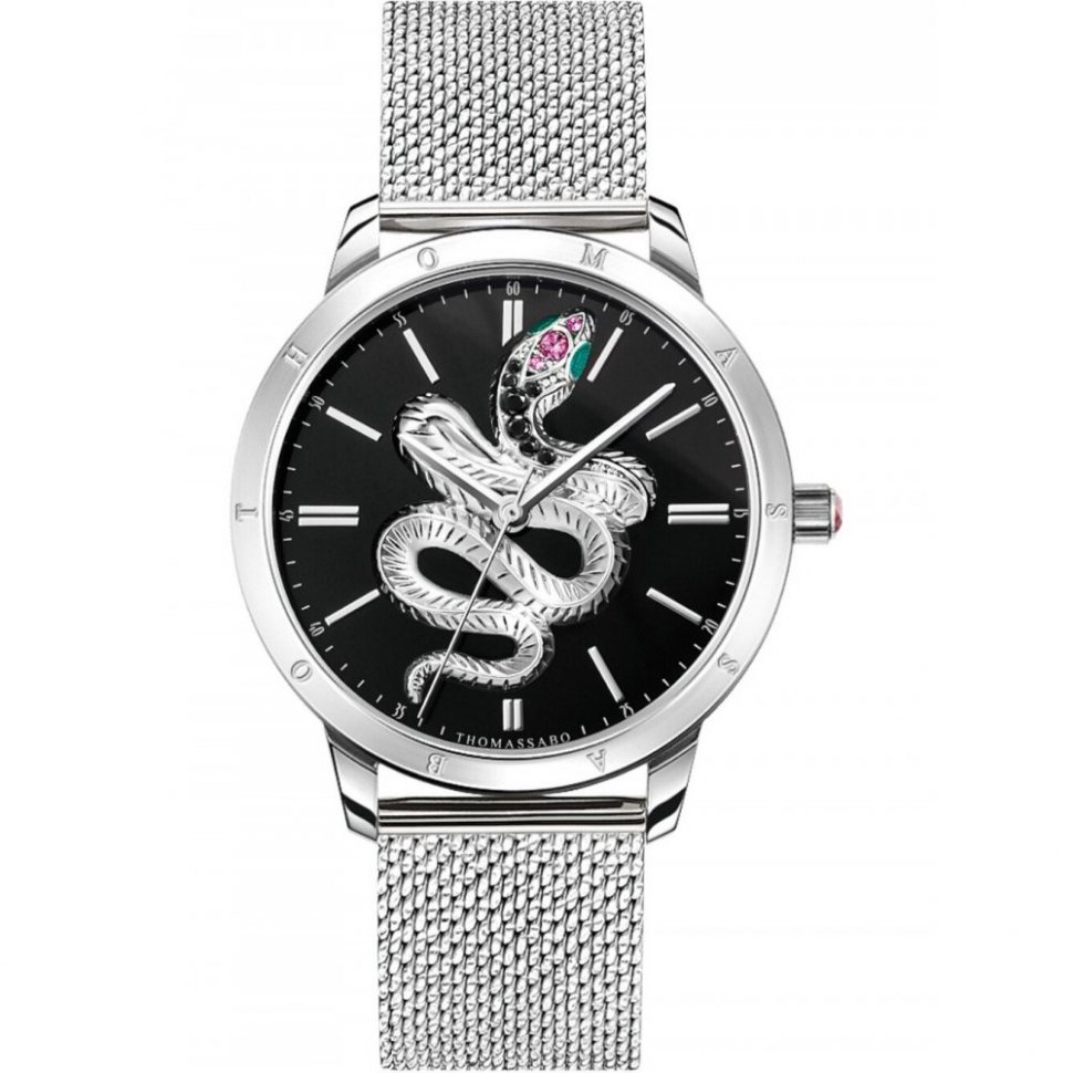 Thomas Sabo WA0383-201-203 Ladies Watch Snake 33mm 5ATM 