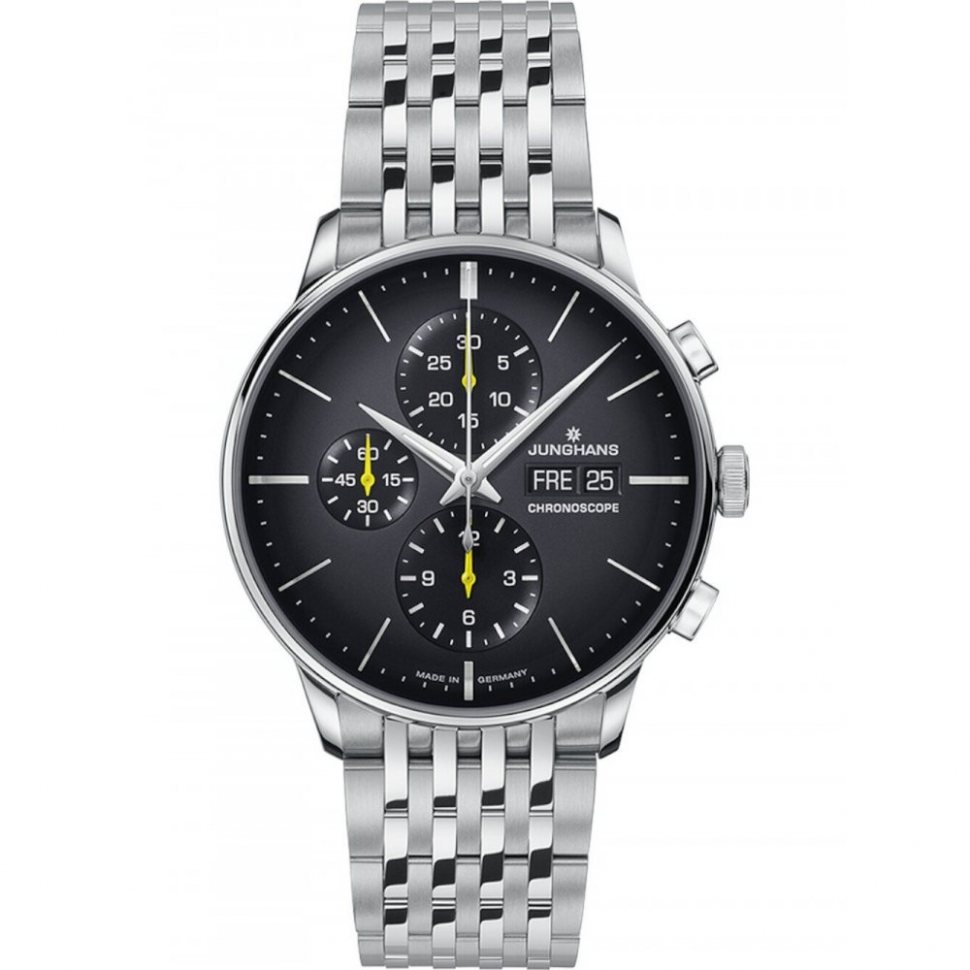 Junghans 27442946 Mens Watch Meister Chronoscope 40mm 5ATM 