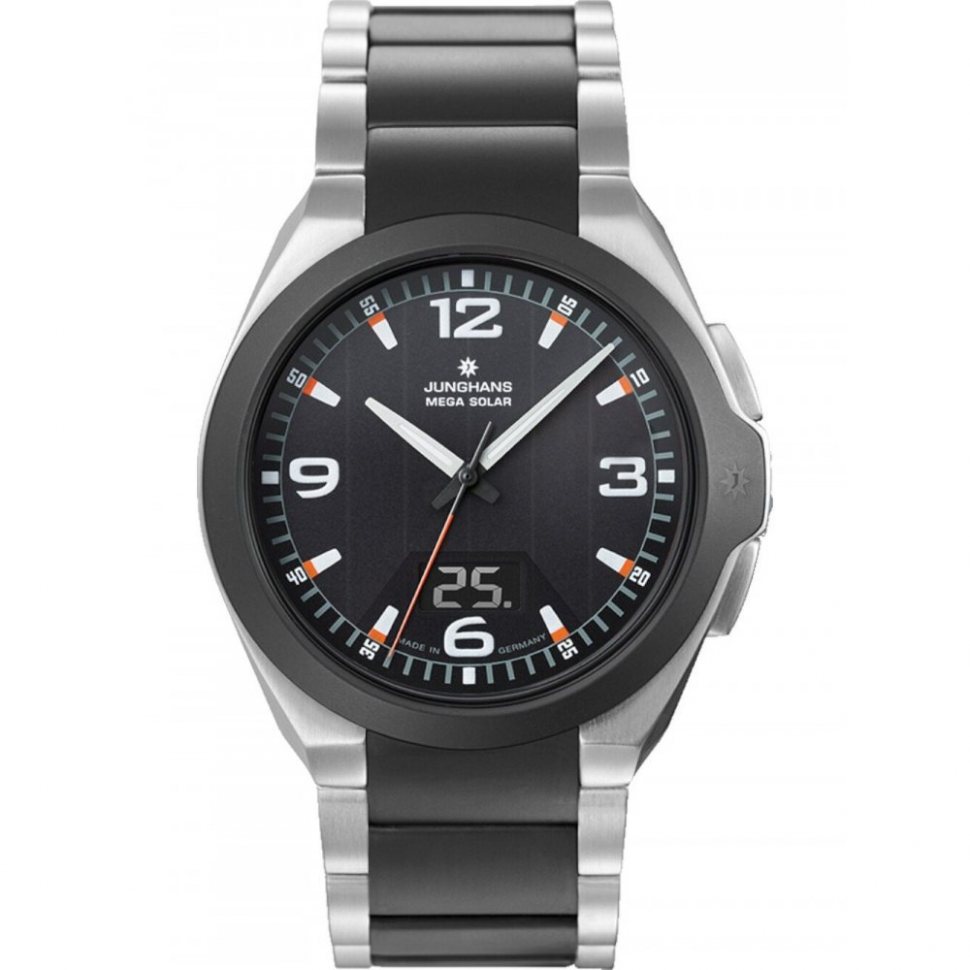 Junghans 18142544 Mens Watch Spektrum Mega Solar 42mm 10ATM 