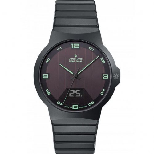 Junghans 18143644 Mens Watch Force Mega Solar 40mm 5ATM 