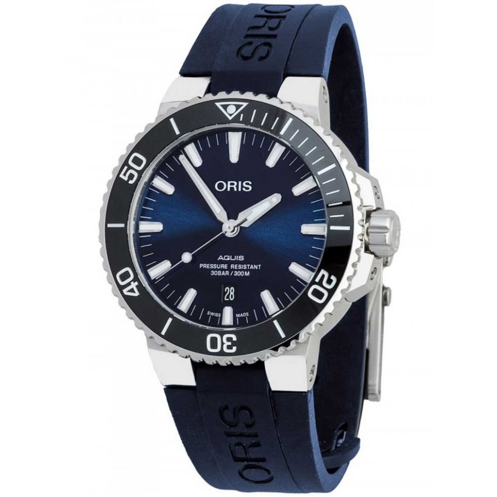 Oris 01 733 7730 4135-07 4 24 65EB Mens Watch Aquis Date 43,5mm 30ATM 