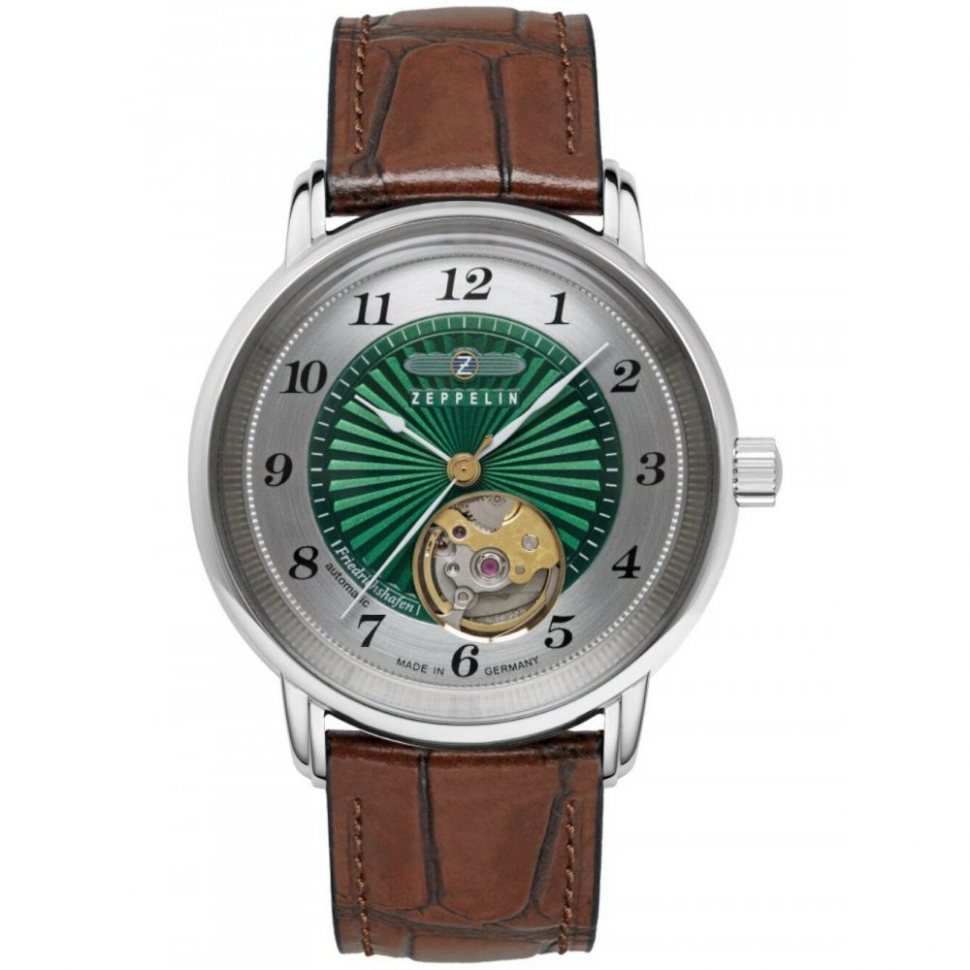 Zeppelin 8567-2 Unisex Friedrichshafen Open Heart Automatik 36mm 5ATM 