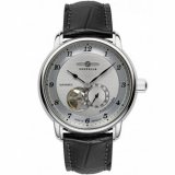 Zeppelin 8566-4 Mens Watch Friedrichshafen Open Heart Automatic 40mm 5ATM 