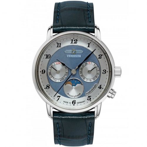 Zeppelin 8537-3 Mens Watch Friedrichshafen Moon Phase 35mm 5ATM 