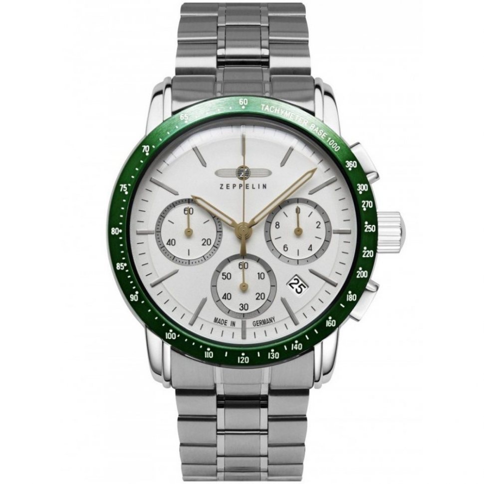 Zeppelin 8878MB-4 Mens Watch New York Chronograph 43mm 5ATM 