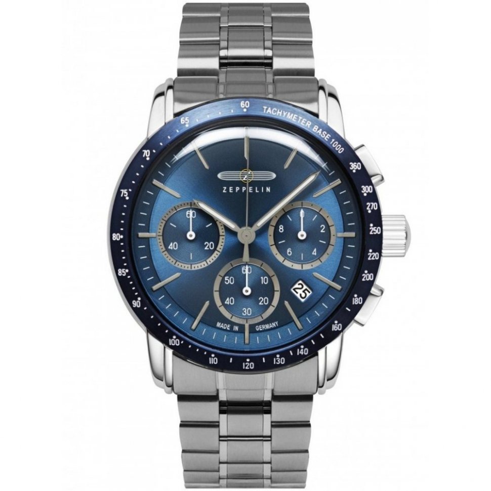 Zeppelin 8878MB-3 Mens Watch New York Chronograph 43mm 5ATM 