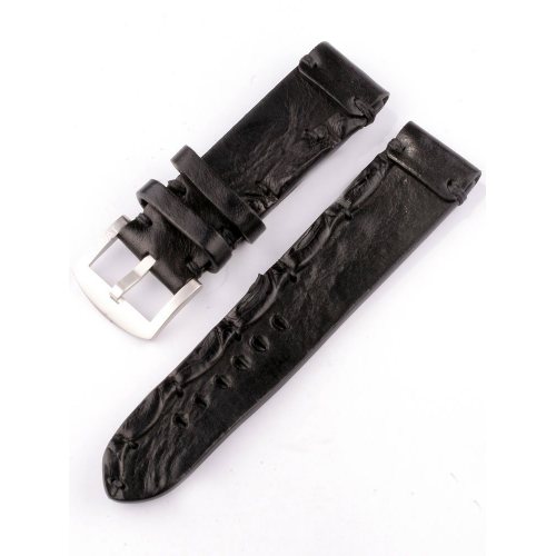 U-Boat Replacement Strap Vintage Collection 7281 Black 23/22 SS calfskin leather