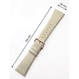 Perigaum Textile-leather-strap 28 x 165 mm champagner Rose Clasp