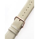 Perigaum Textile-leather-strap 28 x 165 mm champagner Rose Clasp