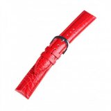 Bossart universal Replacement Strap Leather 20 mm Red, croco