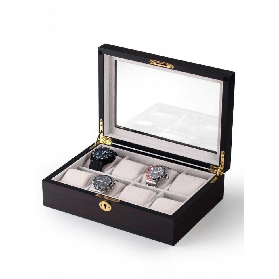 Rothenschild Watch Box RS-2105-8E for 8 Watches Ebony