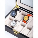 Rothenschild Watch Box RS-1087-10E for 10 Watches Ebony