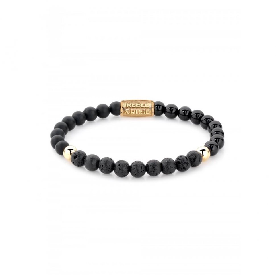 Rebel & Rose bracelet Black Beauty RR-60045-G-S ladies