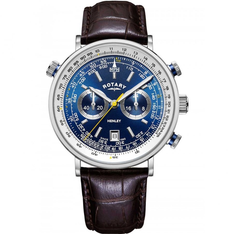 Rotary GS05235/05 Henley chronograph men`s 42mm 5ATM
