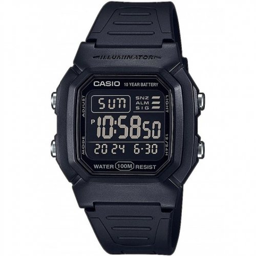 Casio W-800H-1BVES Collection men`s 37mm 10ATM