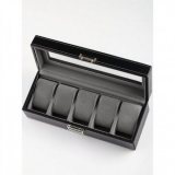 Rothenschild watch box RS-1679-5BK for 5 watches black