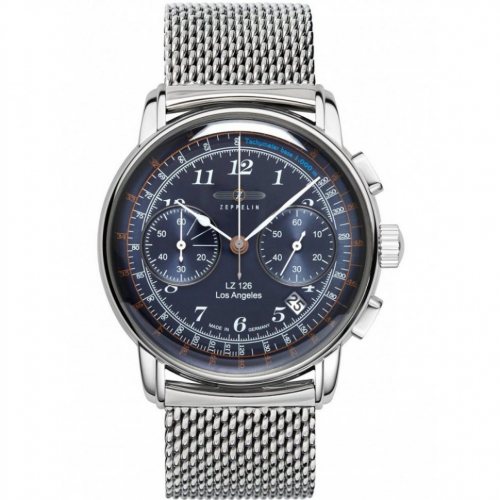 Zeppelin 7614M-3 LZ126 Los Angeles chronograph 43mm 5ATM