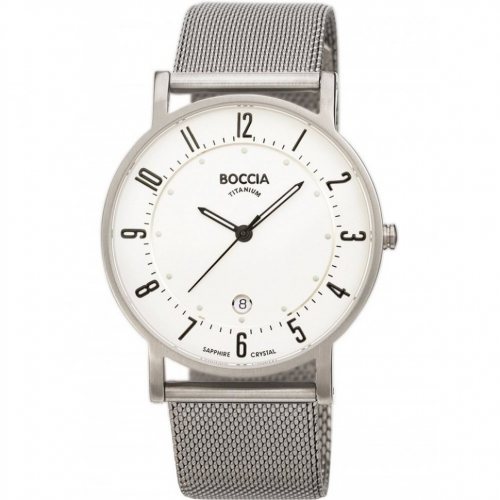 Boccia 3533-04 men`s watch titanium 37mm 5ATM