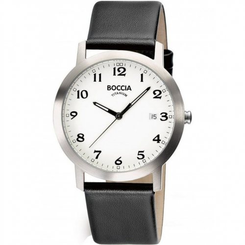 Boccia 3618-01 men`s watch titanium 38mm 5ATM