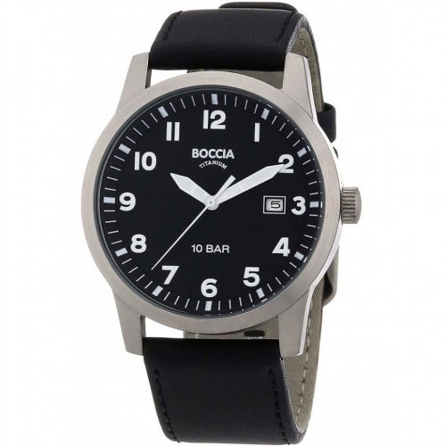 Boccia 3631-01 men`s watch titanium 38mm 10ATM