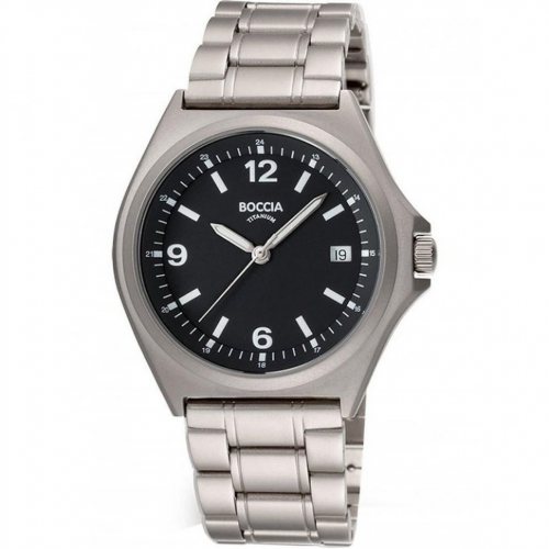 Boccia 3546-01 men`s watch titanium 38mm 10ATM