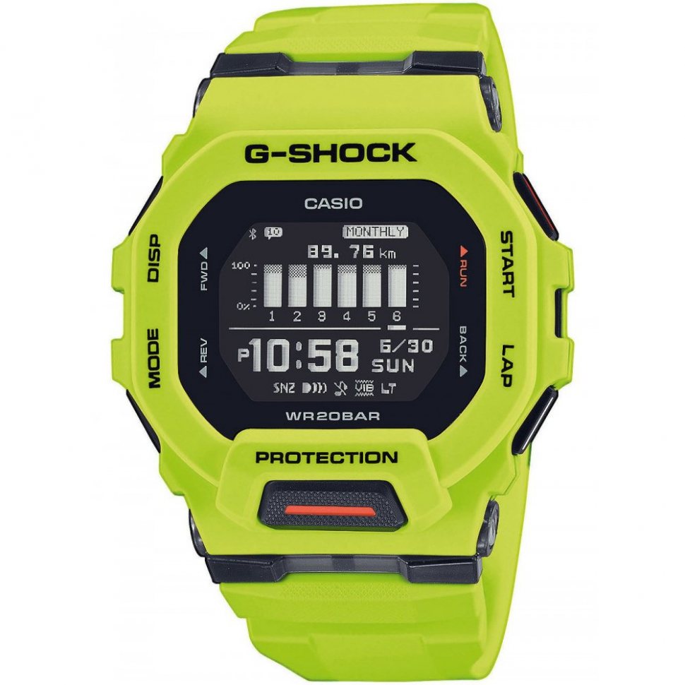 Casio GBD-200-9ER G-Shock men`s 46mm 20ATM