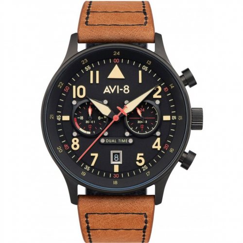 AVI-8 AV-4088-03 Carey Dual Time 44mm 5ATM