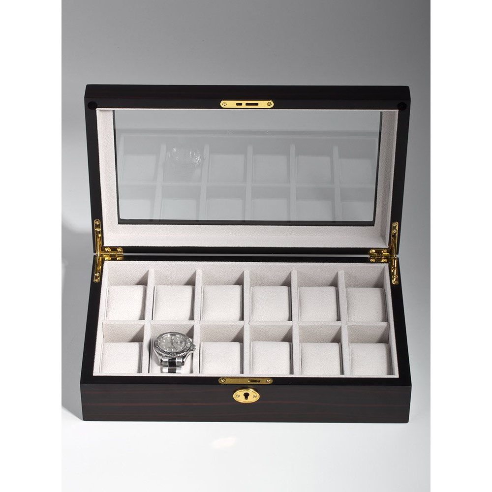 Coffret à Montres Rothenschild En Bois ébène - Pour 6 Montres - Réf. RS-1087-6E - Neuf Avec étiquettes