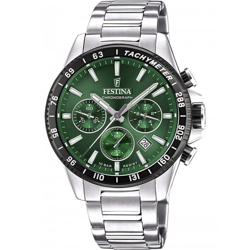 Festina F20560/4 Timeless Chronograph Mens Watch 45mm 10ATM
