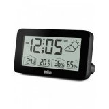 Braun BC13BP digital alarm clock w. weather station