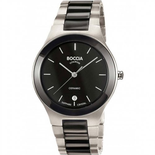 Boccia 3628-01 Men`s Watch Ceramic Titanium 38mm 5ATM