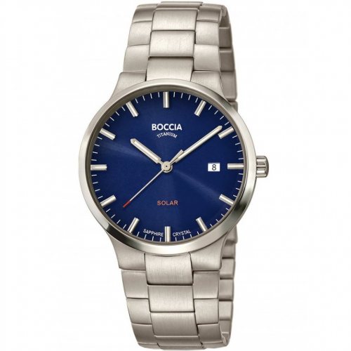 Boccia 3652-02 Men`s Watch Solar Titanium 39mm 5ATM