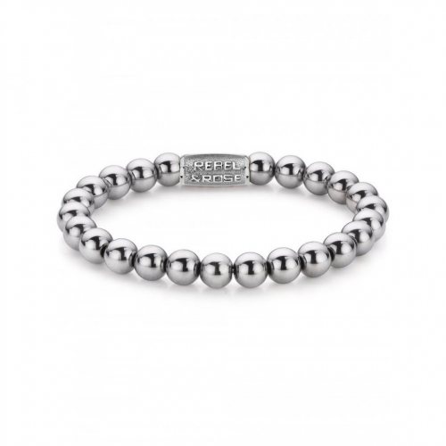 Rebel & Rose Bracelet Silver Shine RR-8DV01-S-M mens