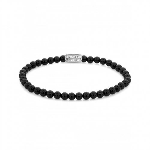 Rebel & Rose Bracelet Black Velvet RR-40107-S-M Unisex