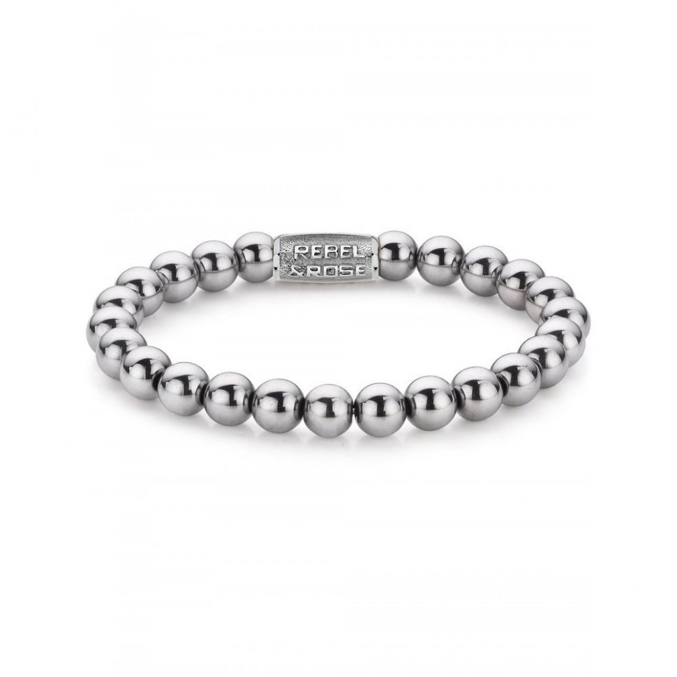 Rebel & Rose Bracelet Silver Shine RR-8DV01-S-L mens