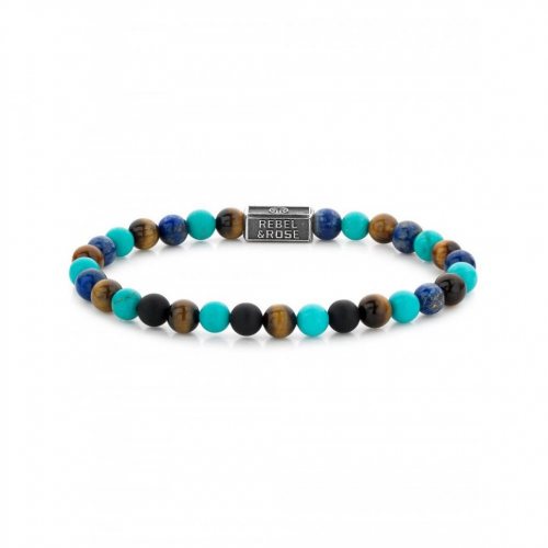 Rebel & Rose Bracelet Mix Turquoise 925 RR-6S006-S-M Unisex