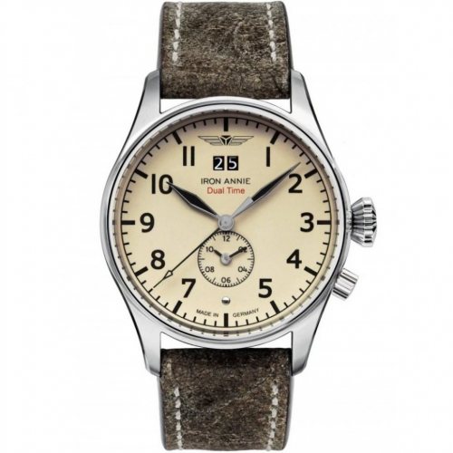 Iron Annie 5140-5 Flight Controll Quartz Dual Time 42 mm