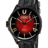 U-Boat 9501 Darkmoon Red PVD Soleil Mens Watch 40mm 5ATM