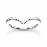 Thomas Sabo Ladies Ring TR2393-001-21-54 V-shape size 54
