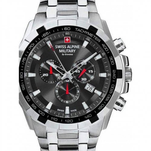 Swiss Alpine Military 7043.9237 sapphire crystal chrono 46mm 10ATM