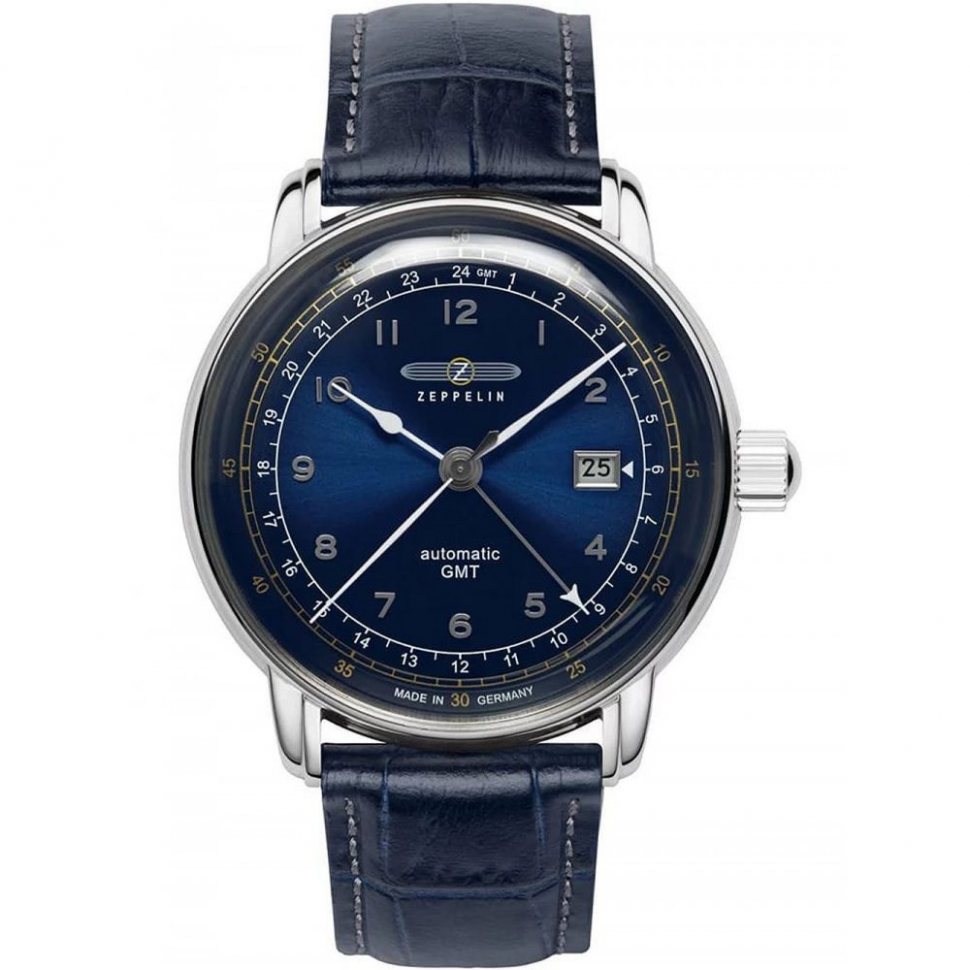 Zeppelin 7668-3 Los Angeles LZ126 Automatic GMT 43mm 5ATM