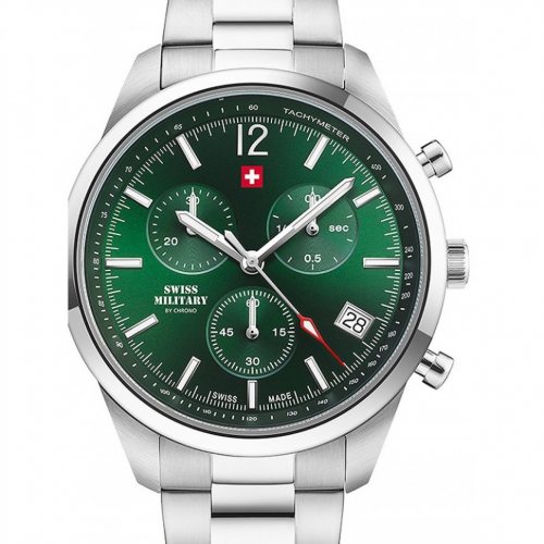 Swiss Military SM34097.04 Chronograph Mens Watch 42mm 5ATM