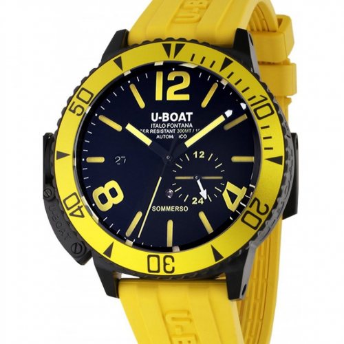 U-Boat 9668 Sommerso Yellow IPB Automatic Mens Watch 46mm 30ATM