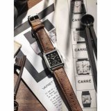 Alpina AL-530BA3C6 Heritage Carree Automatic Mens Watch 33mm 3ATM