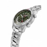 Alpina AL-255GR4S26B Startimer Pilot Worldtimer Mens Watch 41mm 10ATM